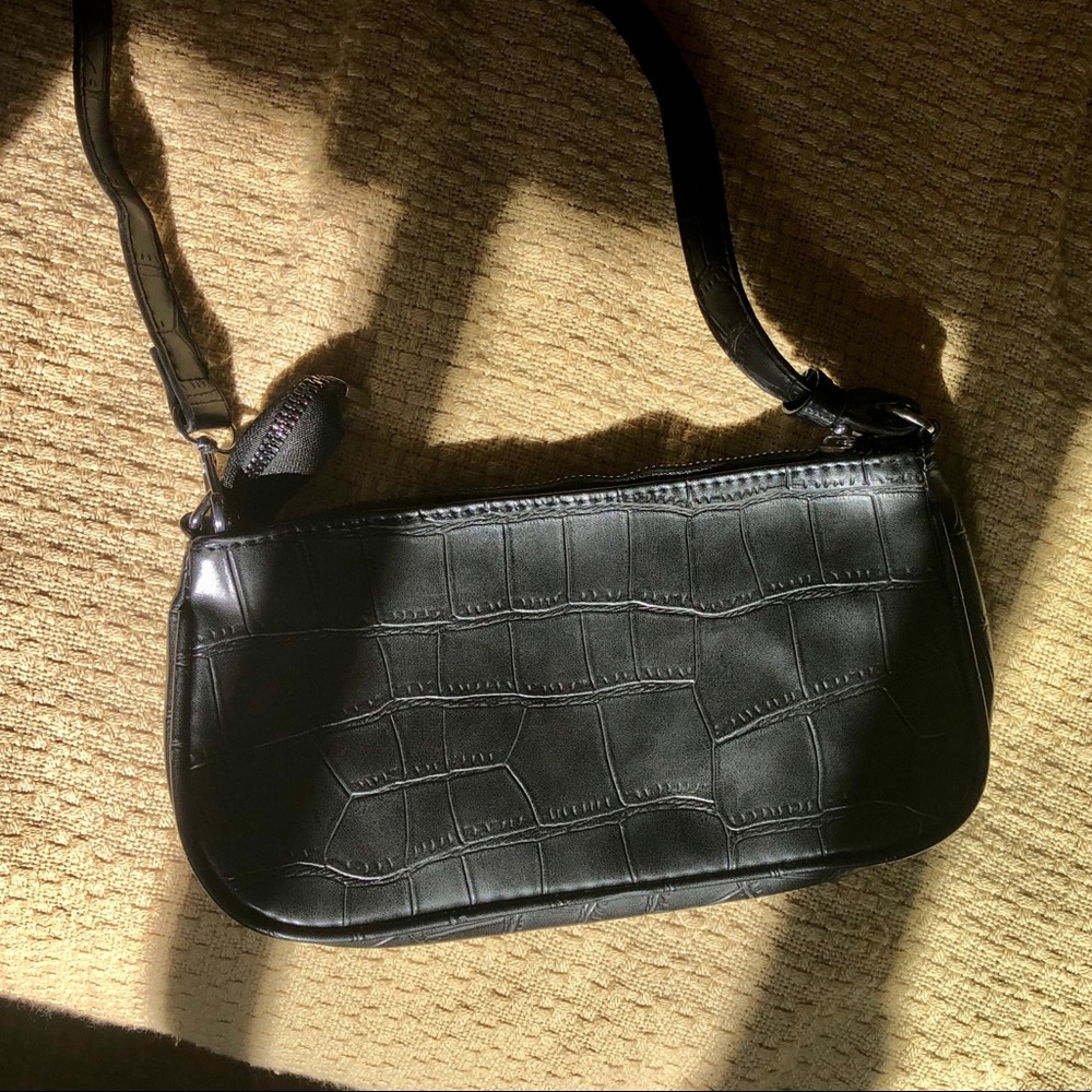 faux croc leather mini bag